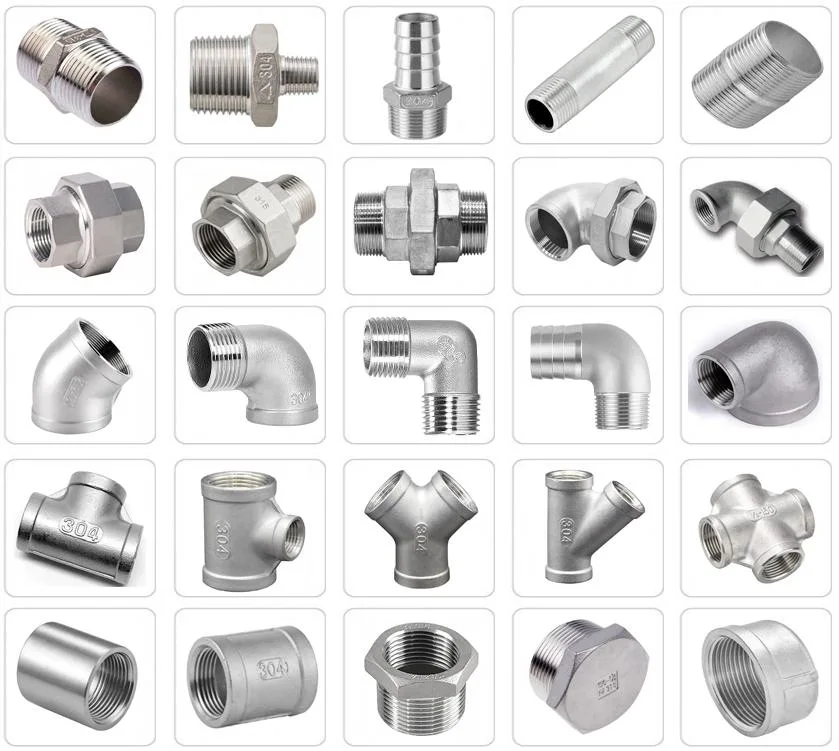 50lbs Stainless Steel NPT/Bsp/DIN Male Female Threaded Pipe Fittings 304ss