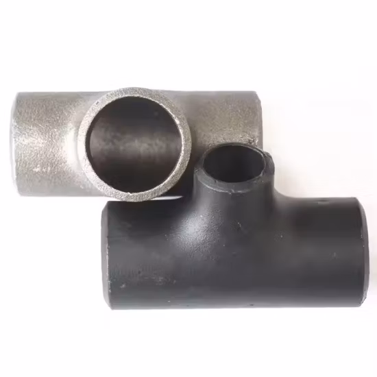 Té égal Té réducteur Té en acier au carbone Raccords de tuyauterie en acier inoxydable Té soudé
